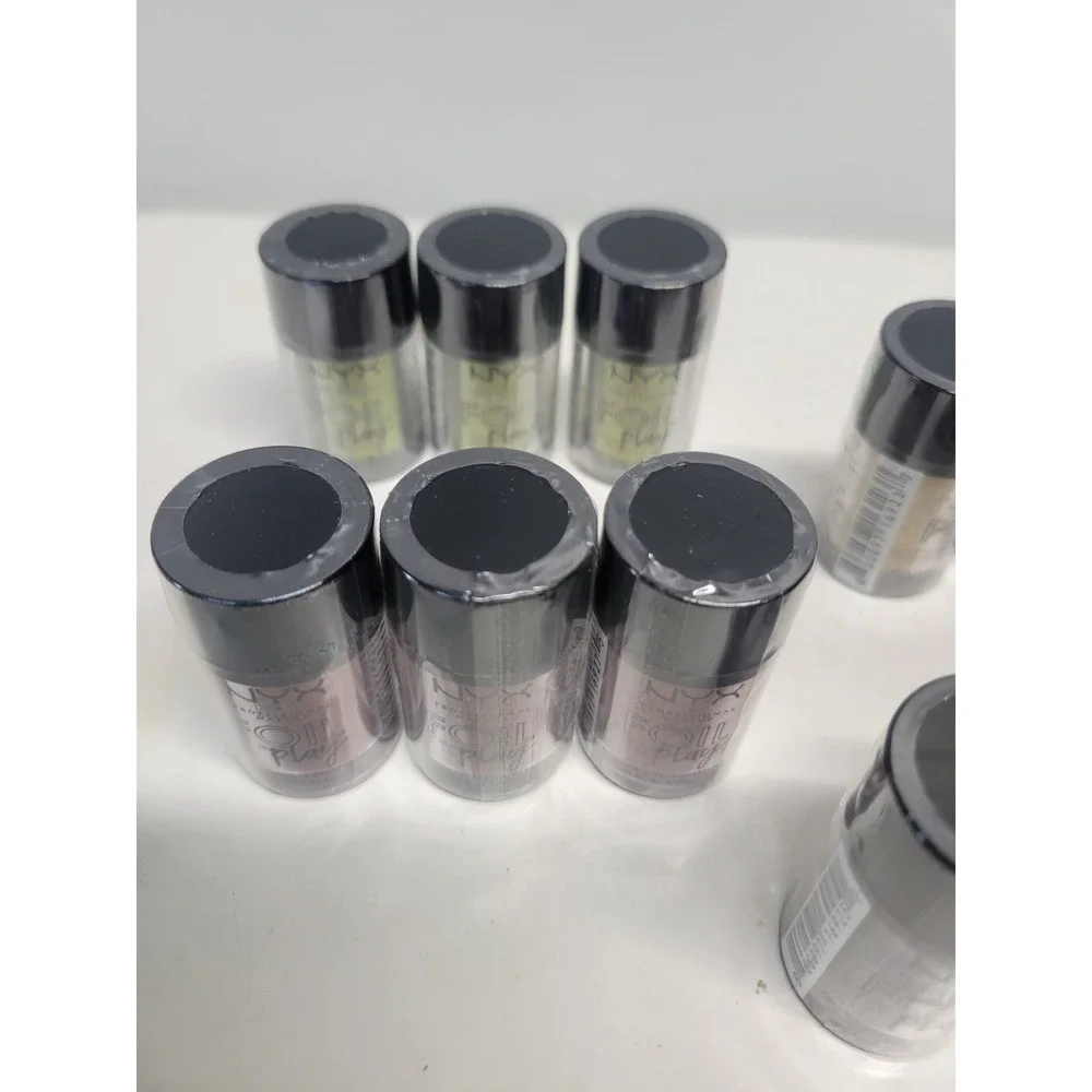 Lot of 11‎ NYX Professional Makeup Foil Play Cream Pigment Assorted Shades NWT